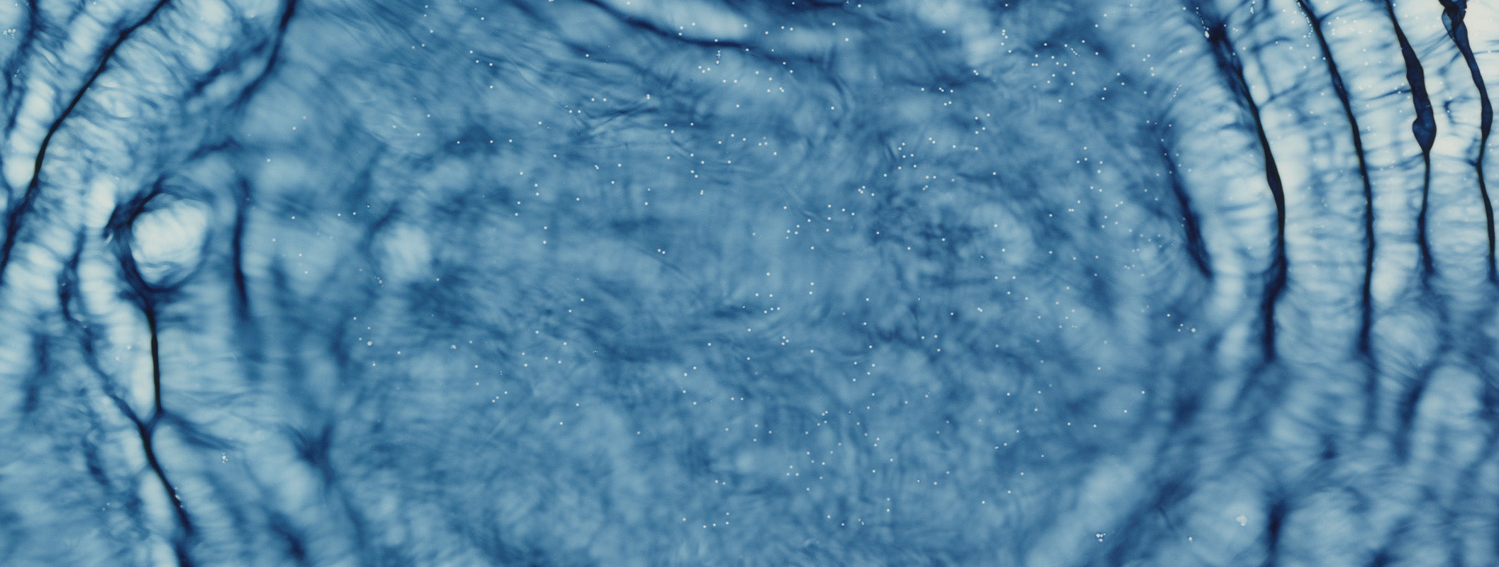 Blue liquid waves